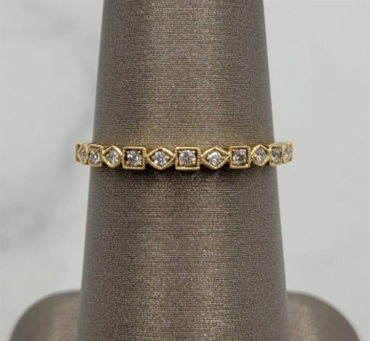 14K Yellow Gold Stackable Beverly K Diamond Fashion Band