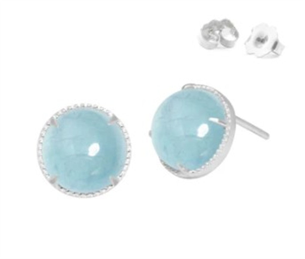 Nina Nguyen Sterling Silver Aquamarine Studs