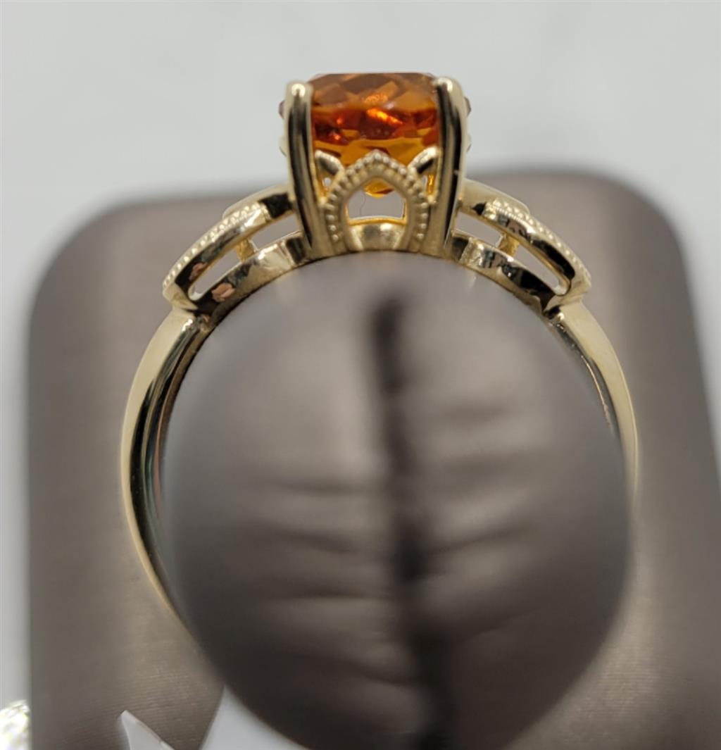 14K Yellow Gold Fashion Citrine & Gemstone Ring