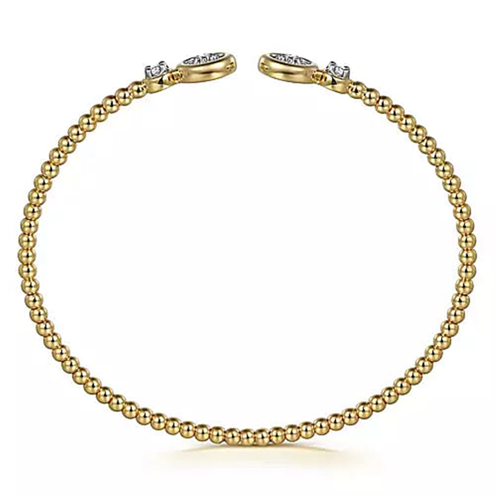 14K Yellow Gold Gabriel & Co. Bujukan 0.27 ctw Round cut Diamond Bracelet