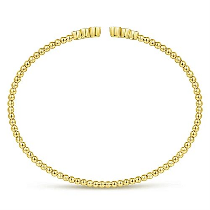 14K Yellow Gold Gabriel & Co. Bujukan 0.23 ctw Round cut Diamond Bracelet