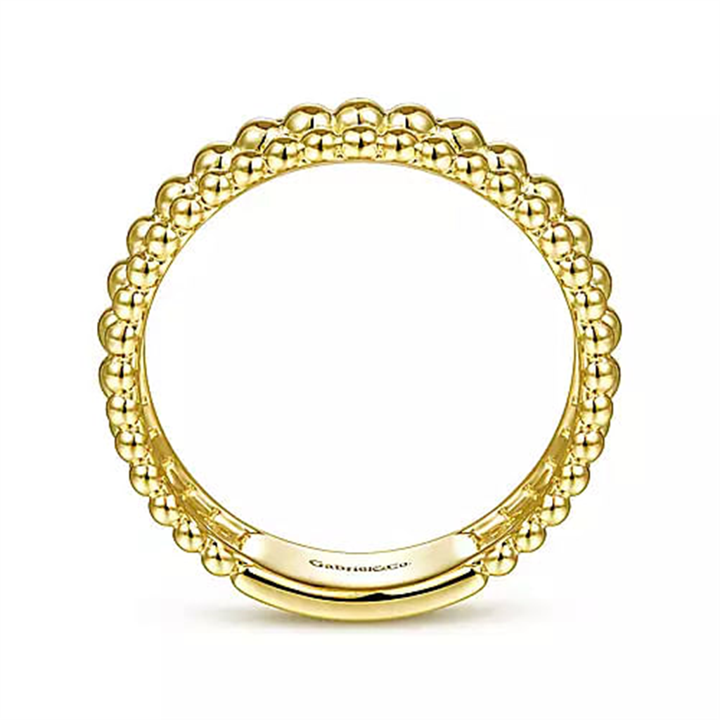 14K Beaded Bujukan Gold Fashion Ring