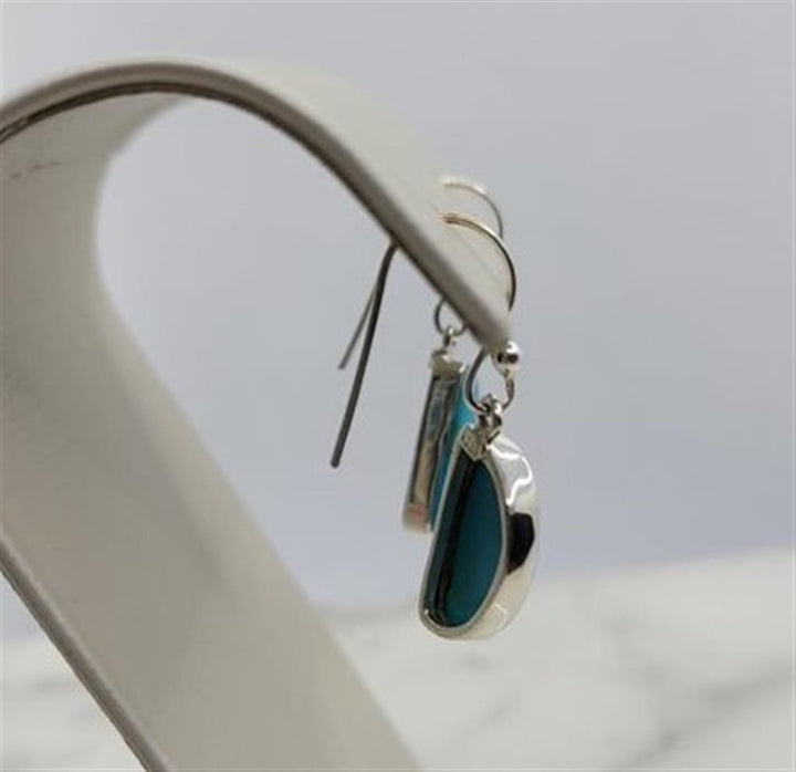 Sterling Silver Dangle Turquoise Earrings