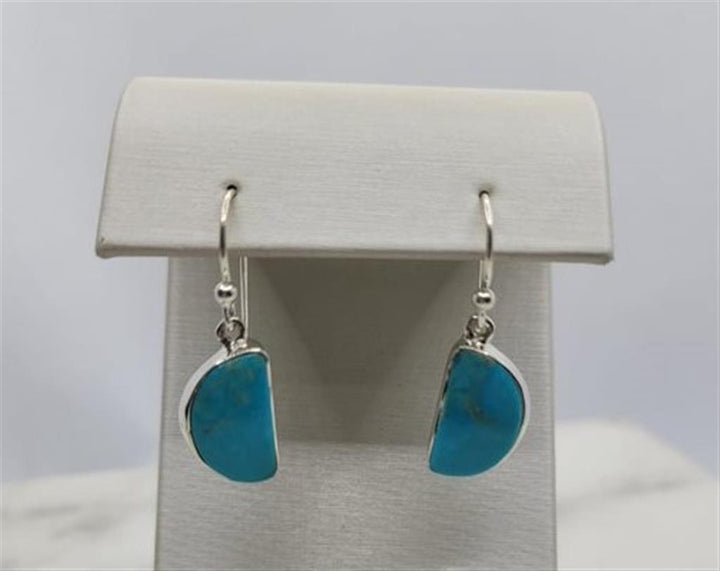Sterling Silver Dangle Turquoise Earrings