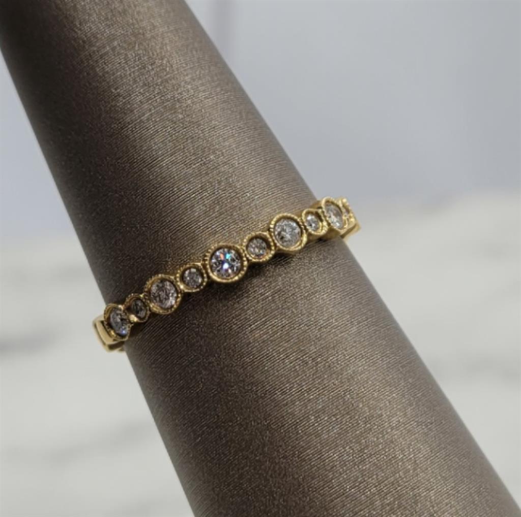 18K Rose Gold Stackable Almor Designs Diamond Fashion Ring