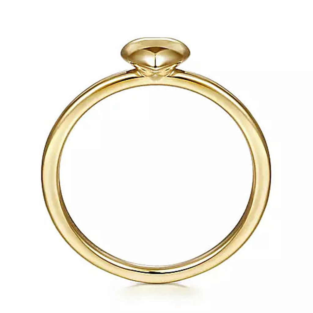 14K Heart Gold Fashion Ring