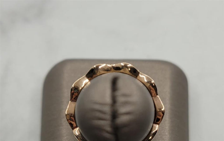 14K Rose Gold Stackable Diamond Wedding Ring
