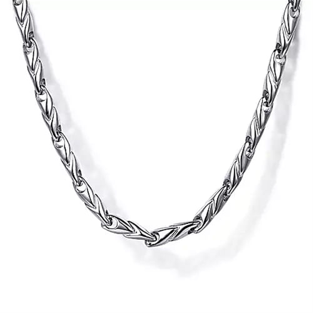 Men's Sterling Silver Gabriel & Co. Fancy Link  Chain