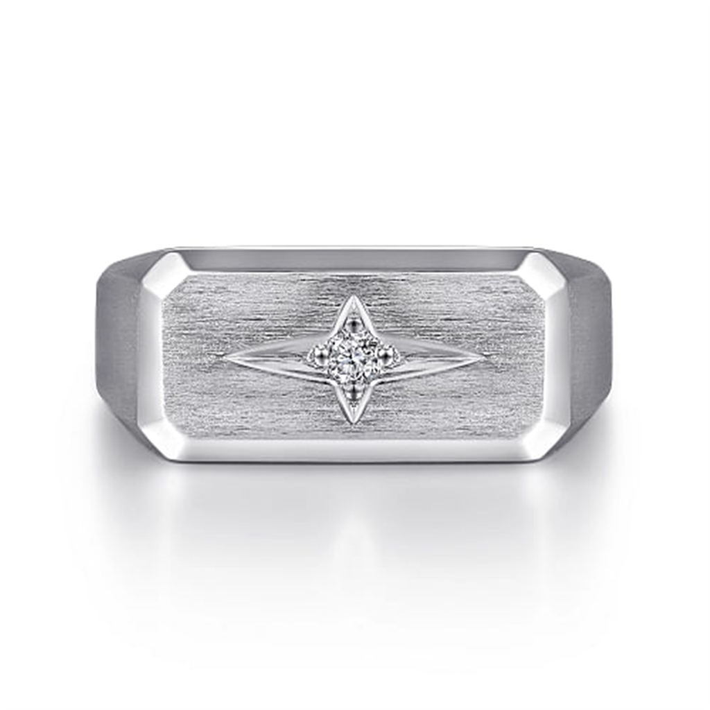 Men's Sterling Silver "Gabriel & Co" North Star Ring