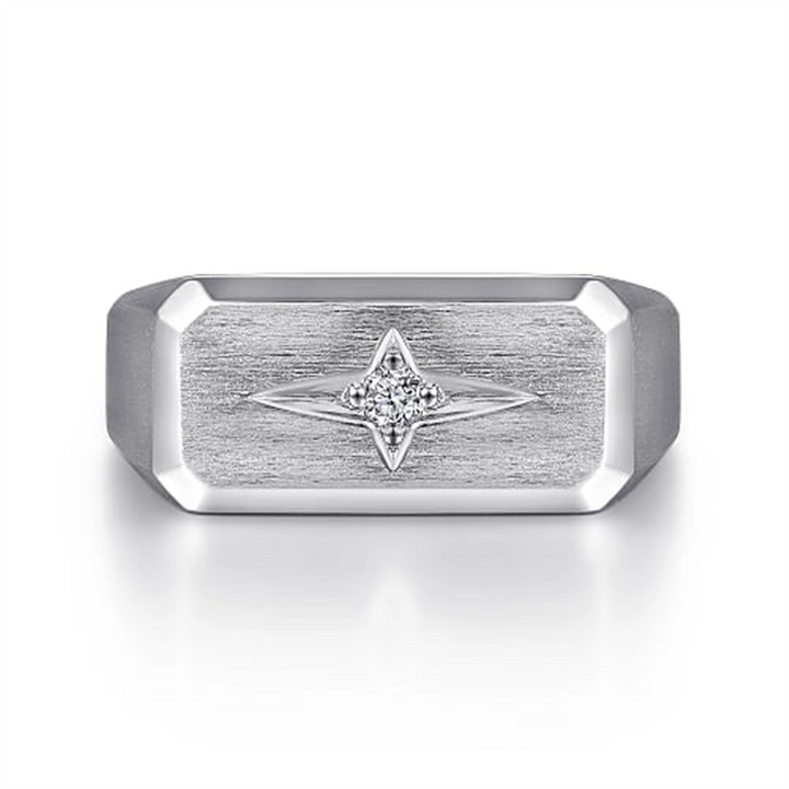Men's Sterling Silver "Gabriel & Co" North Star Ring