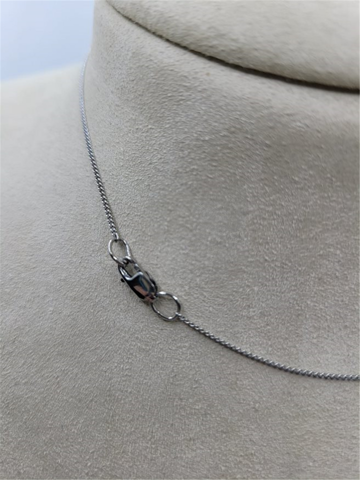 Sterling Silver Opal Pendant  Necklace