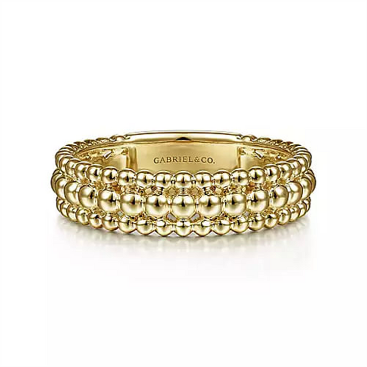 14K Beaded Bujukan Gold Fashion Ring