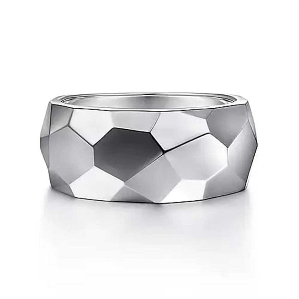 Men's Sterling Silver Gabriel & Co.Fashion Wide Ring