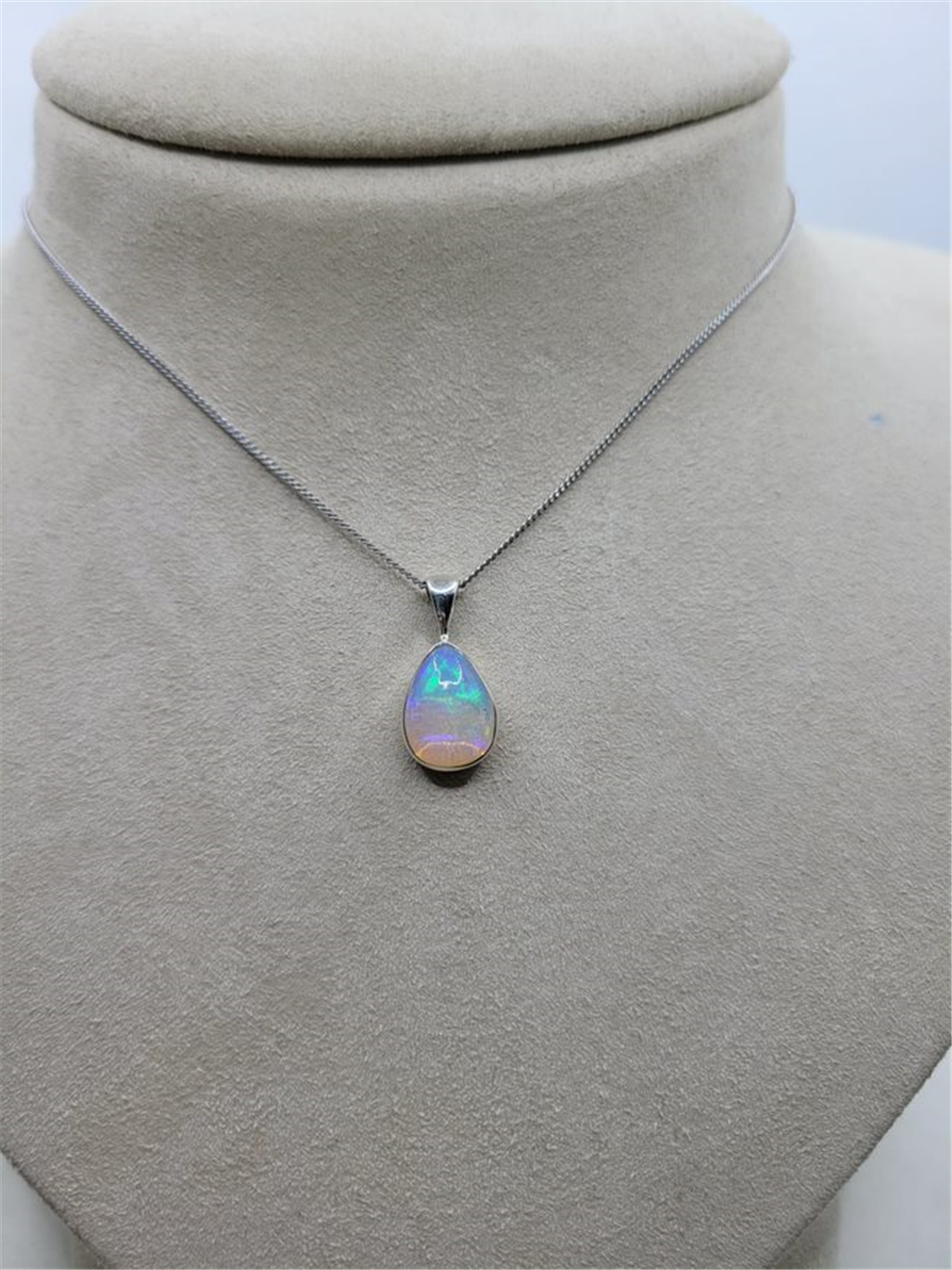 Top Opal sterling silver pendant