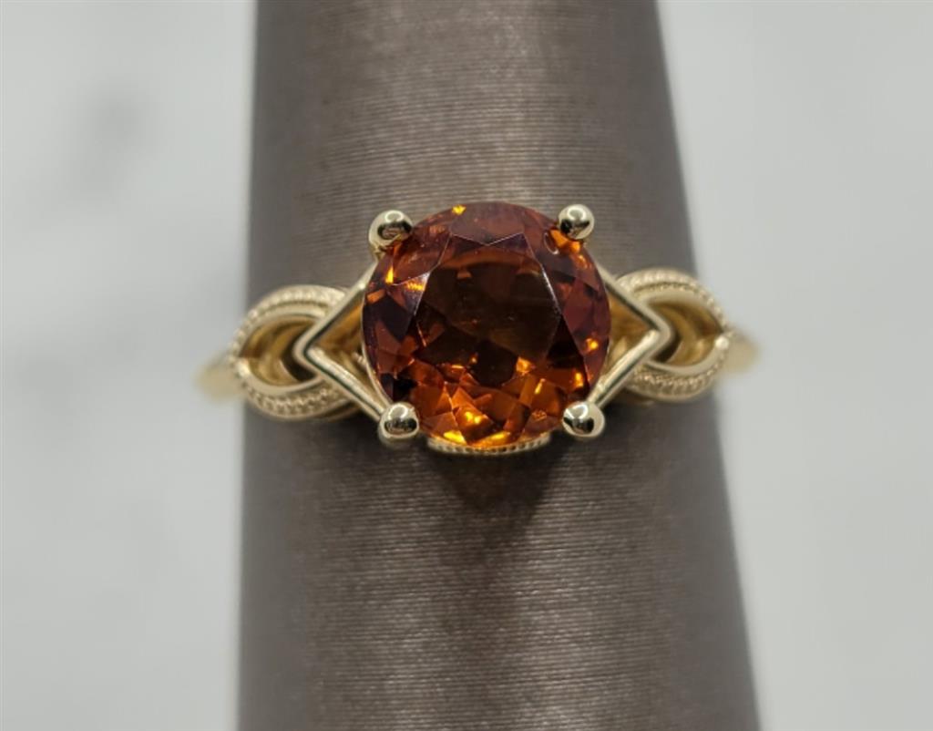 14K Yellow Gold Fashion Citrine & Gemstone Ring