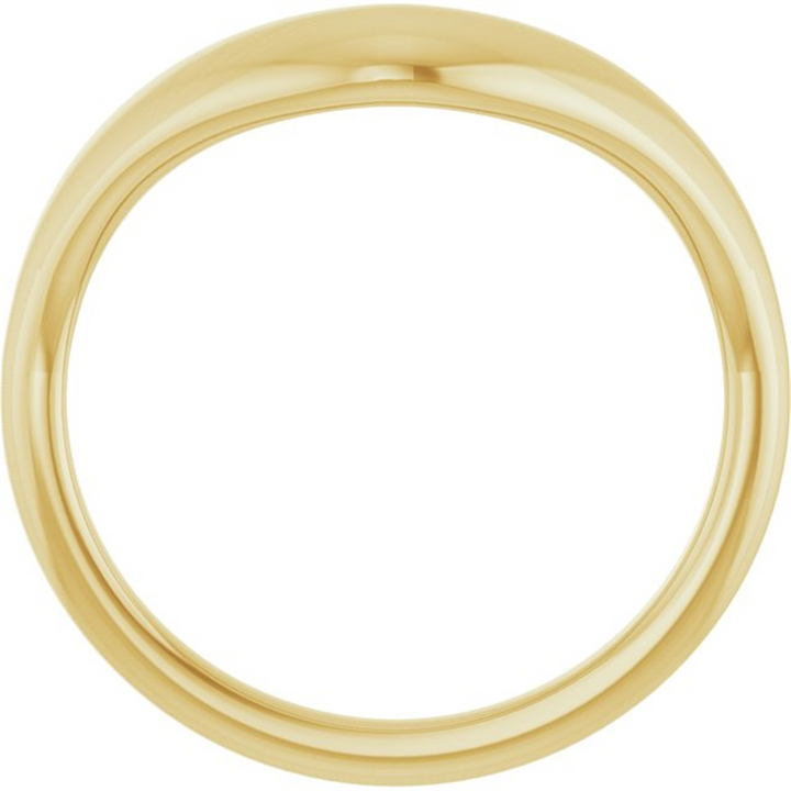 14K Yellow Gold Contour Band