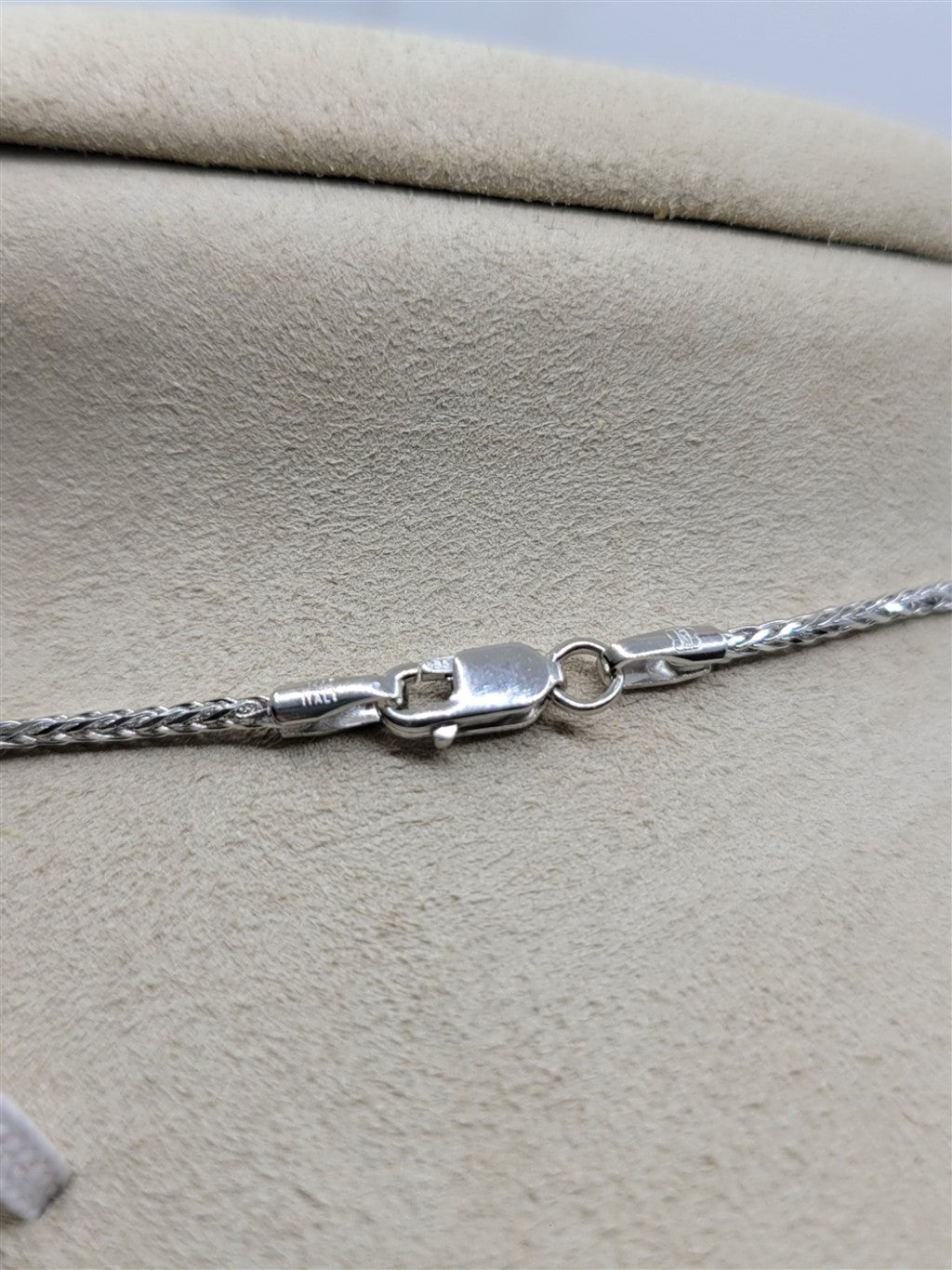 14K White Gold Raspberry Spinel & Diamond Fashion Necklace