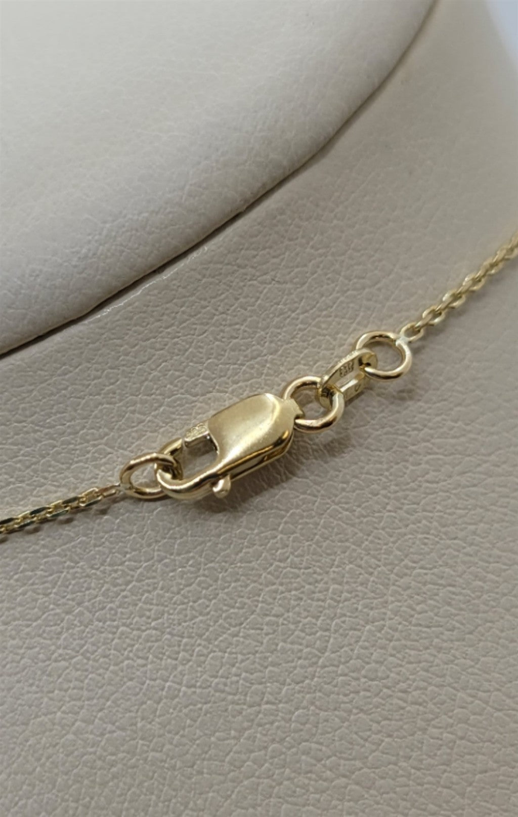 16" 14K Two-Tone Gold Sideways Pave Diamond Pendant Necklace