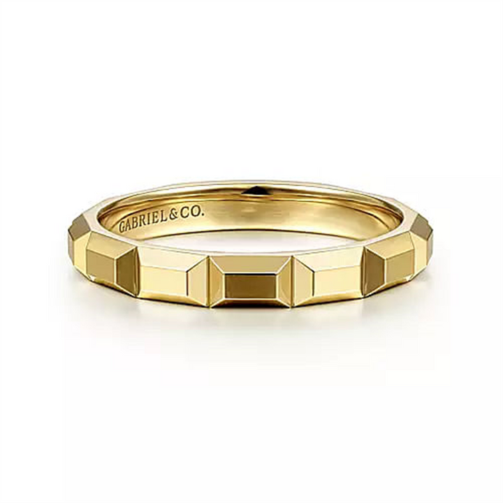 14K Yellow Gold Stackable Gold Fashion Ring