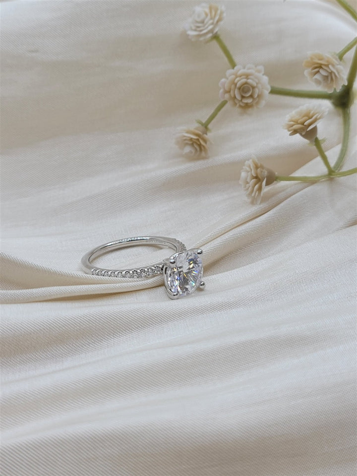 14K White Gold Classic Gabriel & Co Diamond Ring Mounting