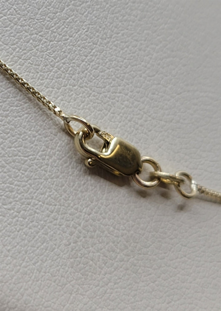 18" 14K Yellow Gold Multi-Marquise Polished Cross Necklace