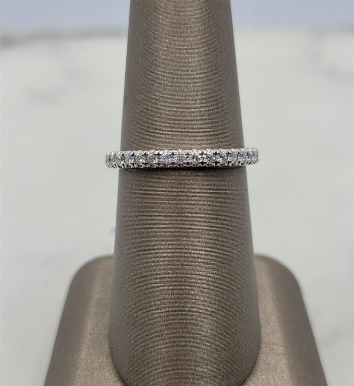 14K White Gold .30ctw Prong Set Diamond Wedding Ring