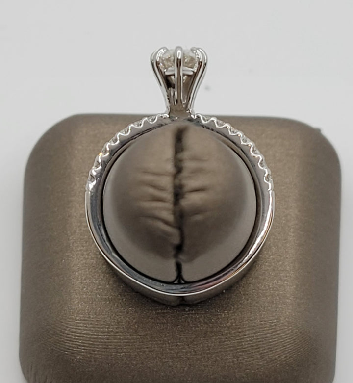 14K White Gold Classic Pear Cut Diamond Engagement Ring