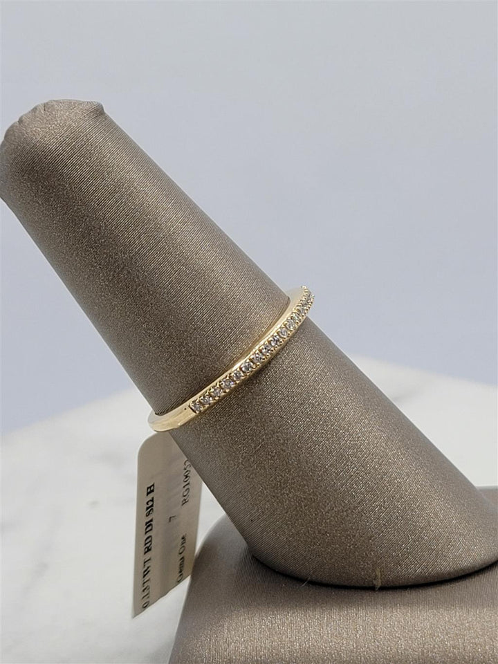 10K Yellow Gold Stackable Diamond Fashion Ring