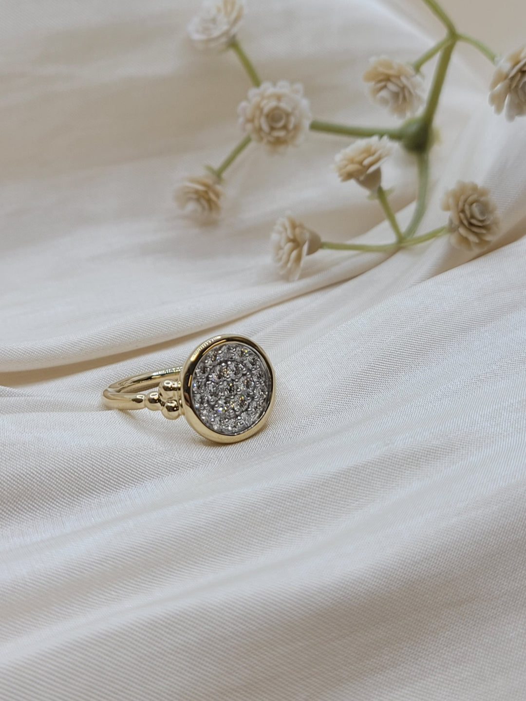 14K Yellow Gold Fashion Gabriel & Co Diamond Fashion Ring