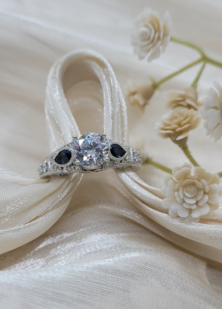 14K White Gold Classic Rego Diamond Mounting Ring