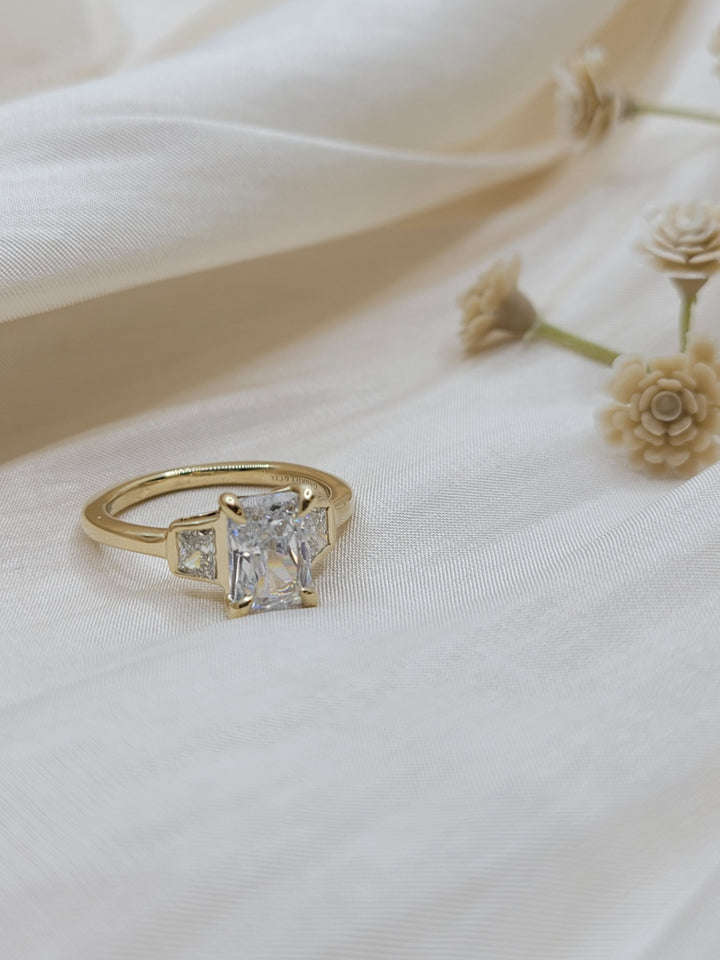 14K Yellow Gold Gabriel & Co Diamond Engagement Ring Mounting