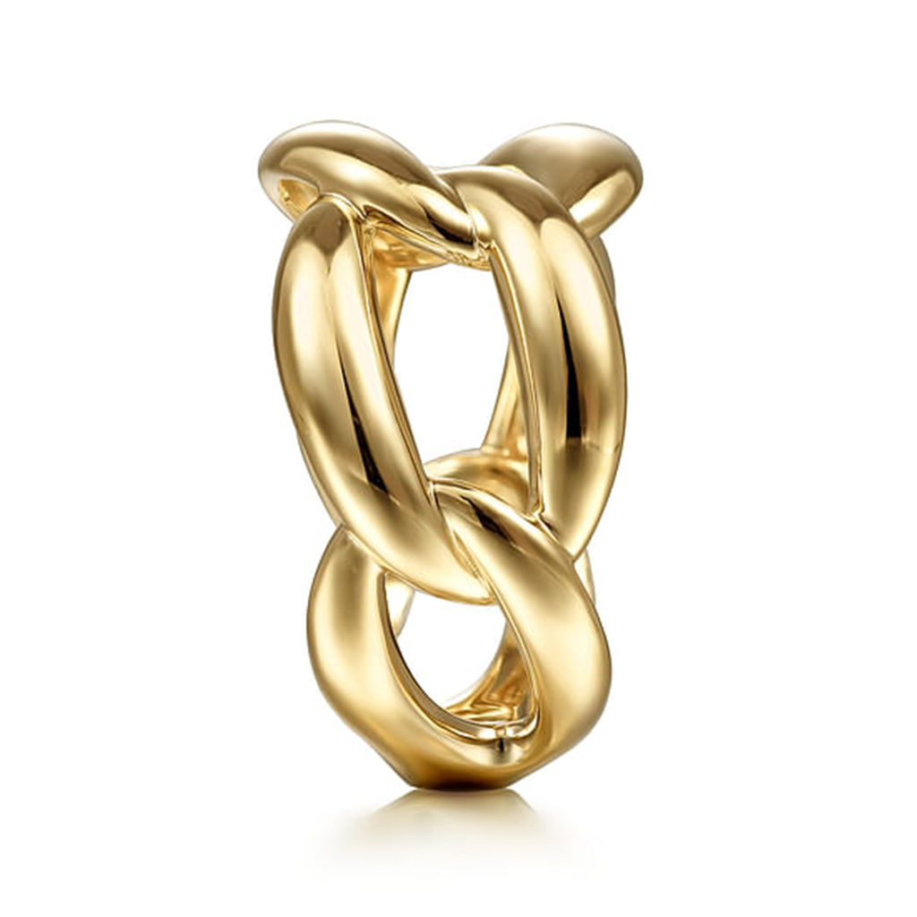 14K Chain Link Gold Fashion Ring