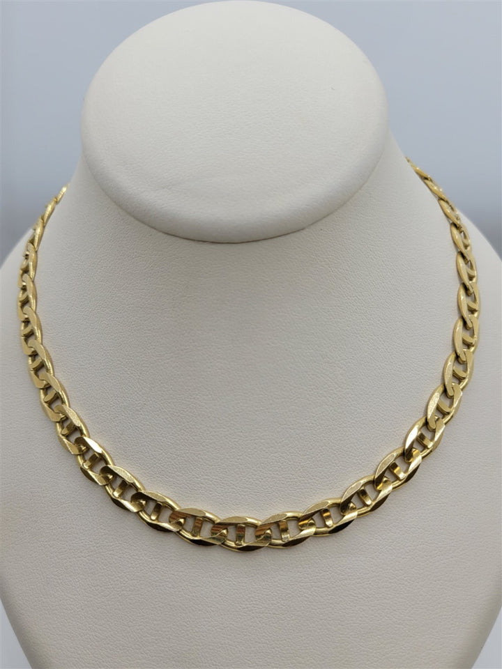 14K Yellow Gold Anchor 20 inch Chain