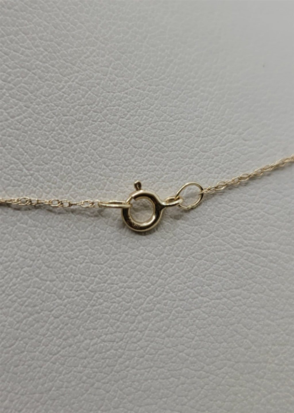 18" 10K Yellow Gold Garnet And Diamond Teardrop Pendant Necklace
