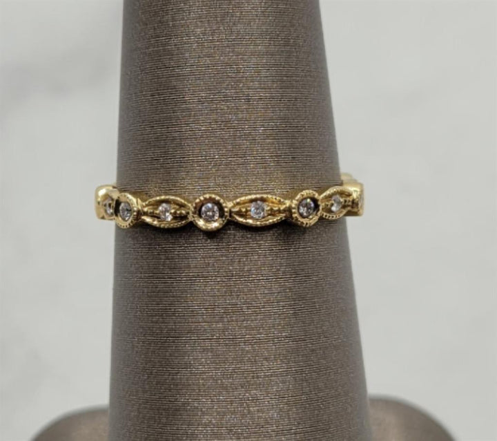 18K Yellow Gold Stackable Almor Designs Diamond Fashion Ring