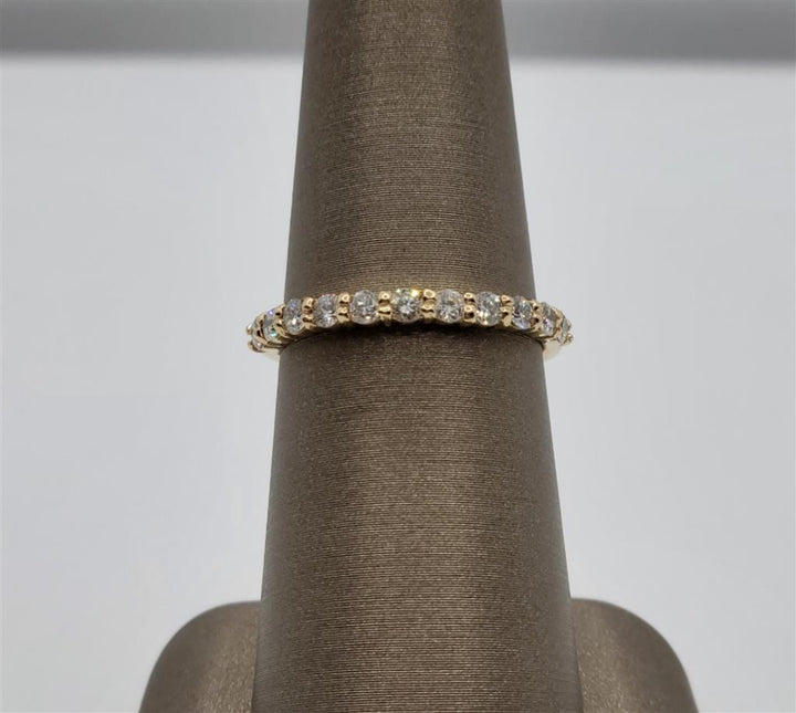 14K Yellow Gold .44ctw Prong Set Diamond Wedding Ring