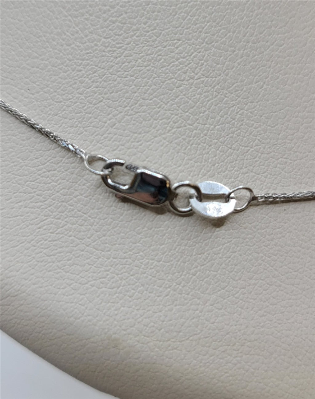 18" 14K/10K White Gold Amethyst And Diamond Fashion Necklace