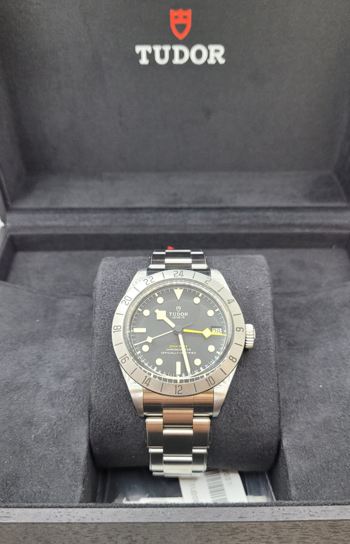 Certified Pre-Owned Stainless Steel Black And Index Dial Tudor