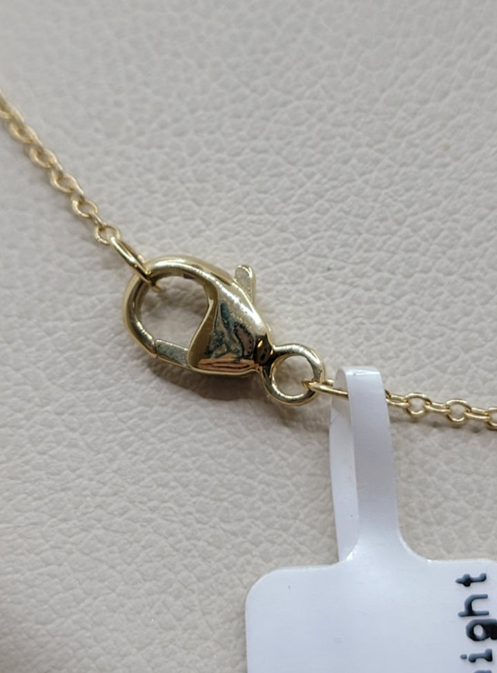 18" 14K Yellow Gold Diamond Y-Drop Necklace