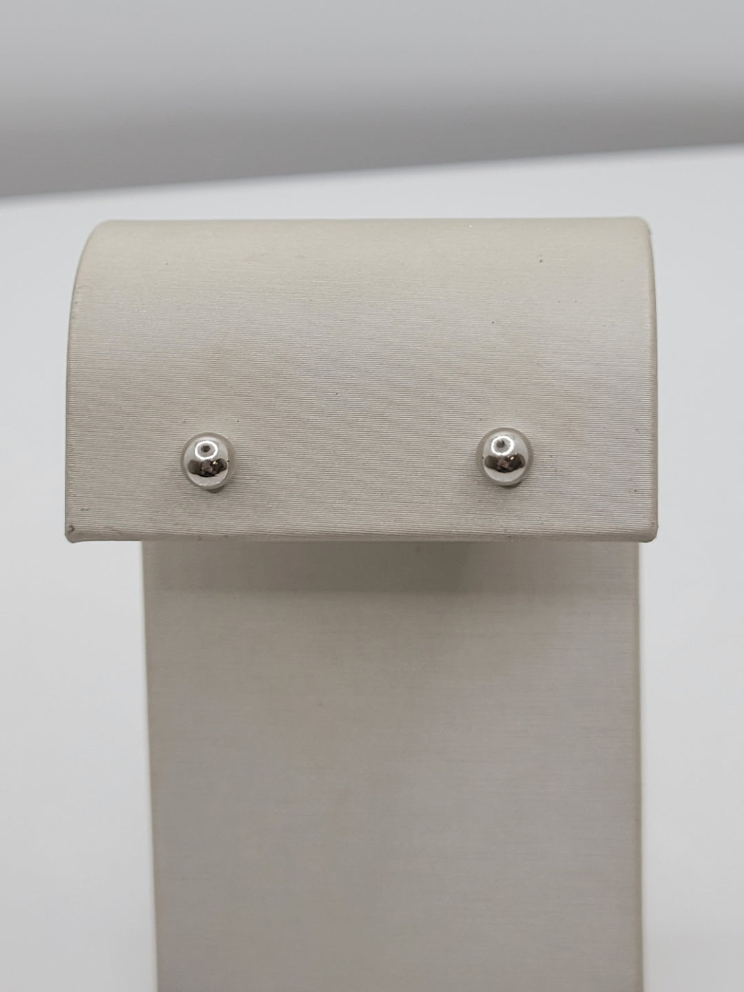 Sterling Silver 5mm Hollow Ball Stud Earrings