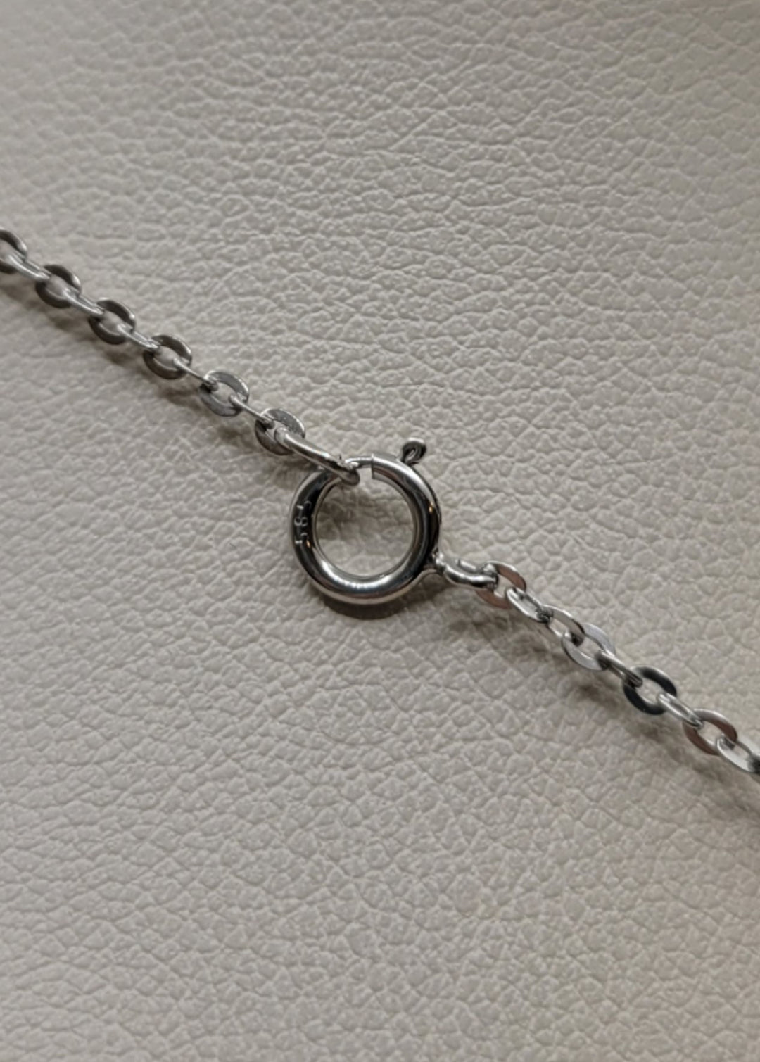 16.5" 14K White Gold 6.5-7mm Japanese Cultured Pearl Tin-Cup Station Necklace