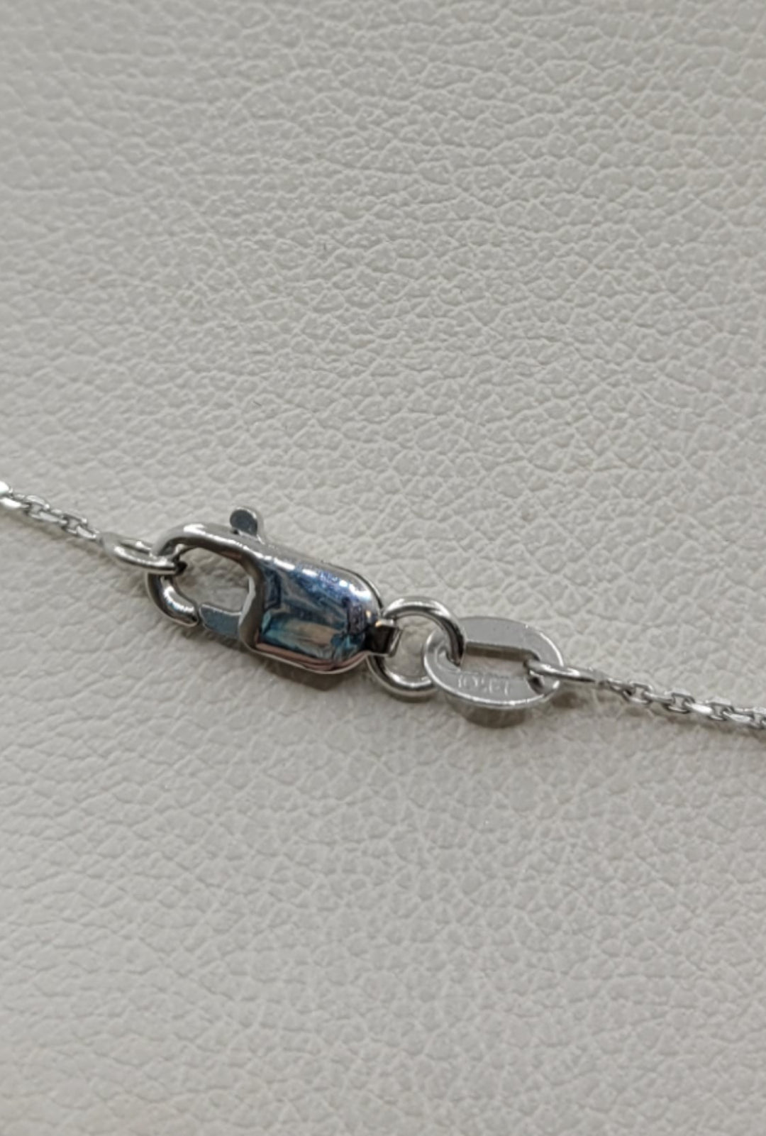 19" 14K White Gold 3-3.5mm Japanese Cultured Pearl Tin-Cup Station Necklace
