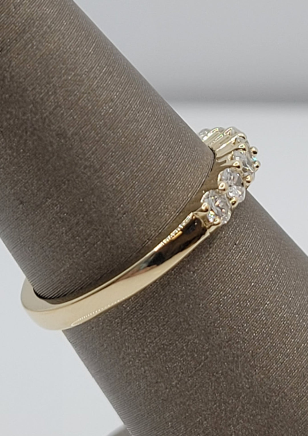 14K Yellow Gold 9-Stone .65 Twt Diamond Wedding Band