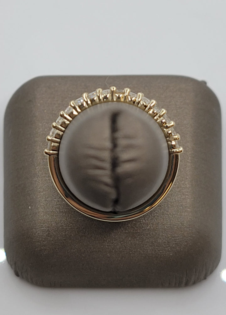 14k Yellow Gold 14-Stone .50 Twt Diamond Wedding Band