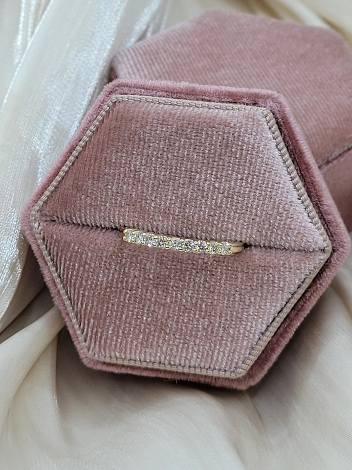 14K Yellow Gold 9-Stone .30 Twt Diamond Wedding Band