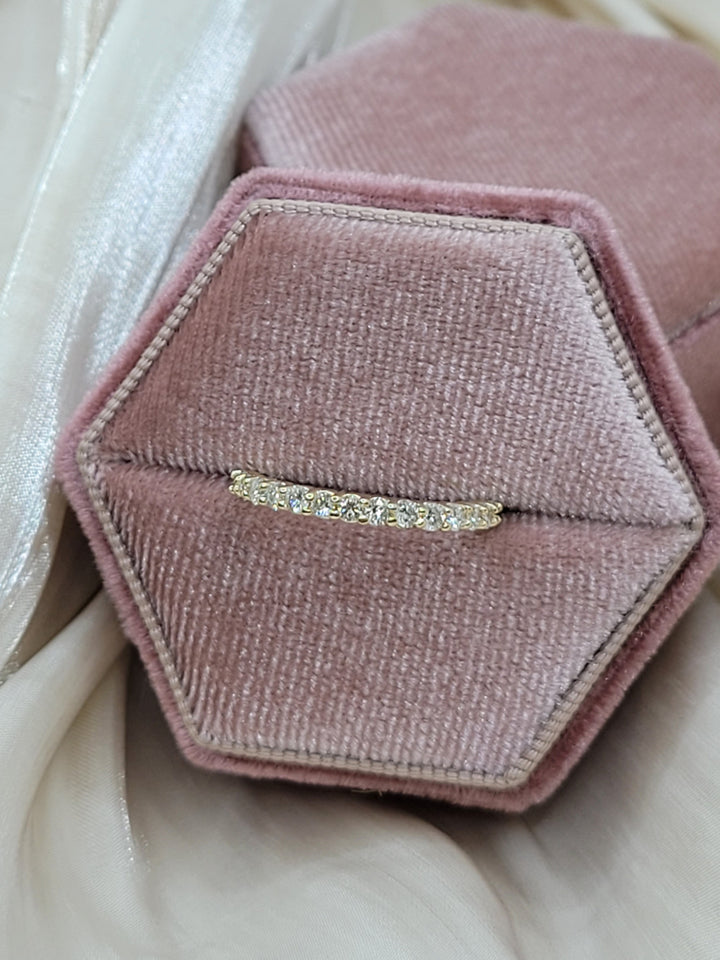 14k Yellow Gold 14-Stone .50 Twt Diamond Wedding Band