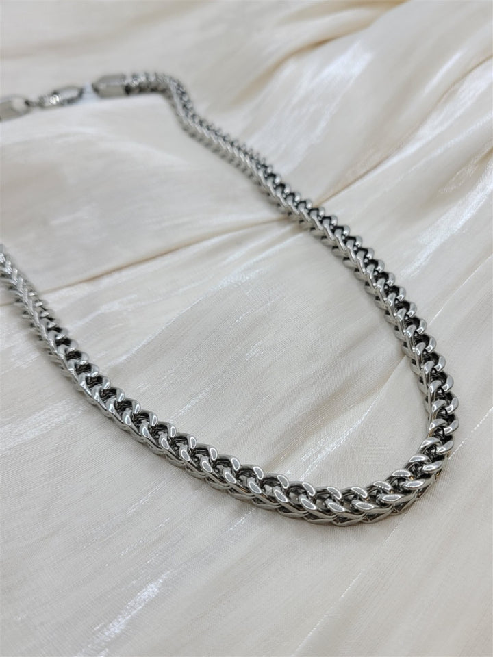 20" 6mm Stainless Steel Mens Franco Chain