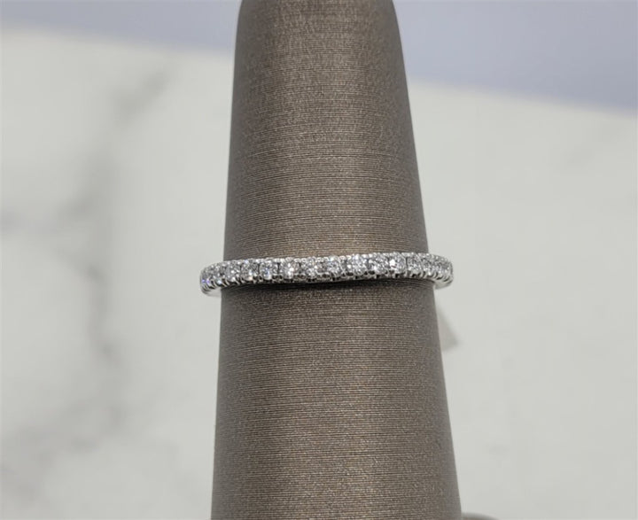 14K White Gold Wedding Band Gabriel & Co Diamond Wedding Ring