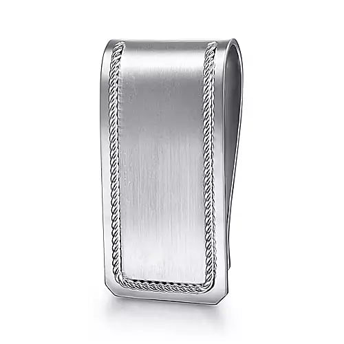 Sterling Silver "Gabriel & Co." Brushed Money Clip