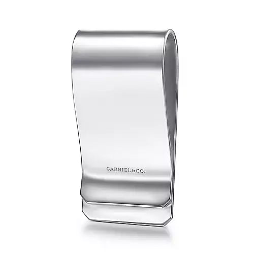 Sterling Silver "Gabriel & Co." Brushed Money Clip